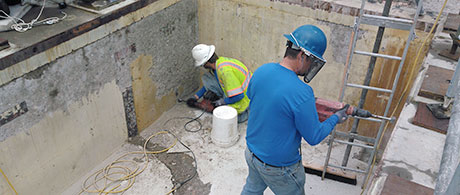 concrete repair beginning