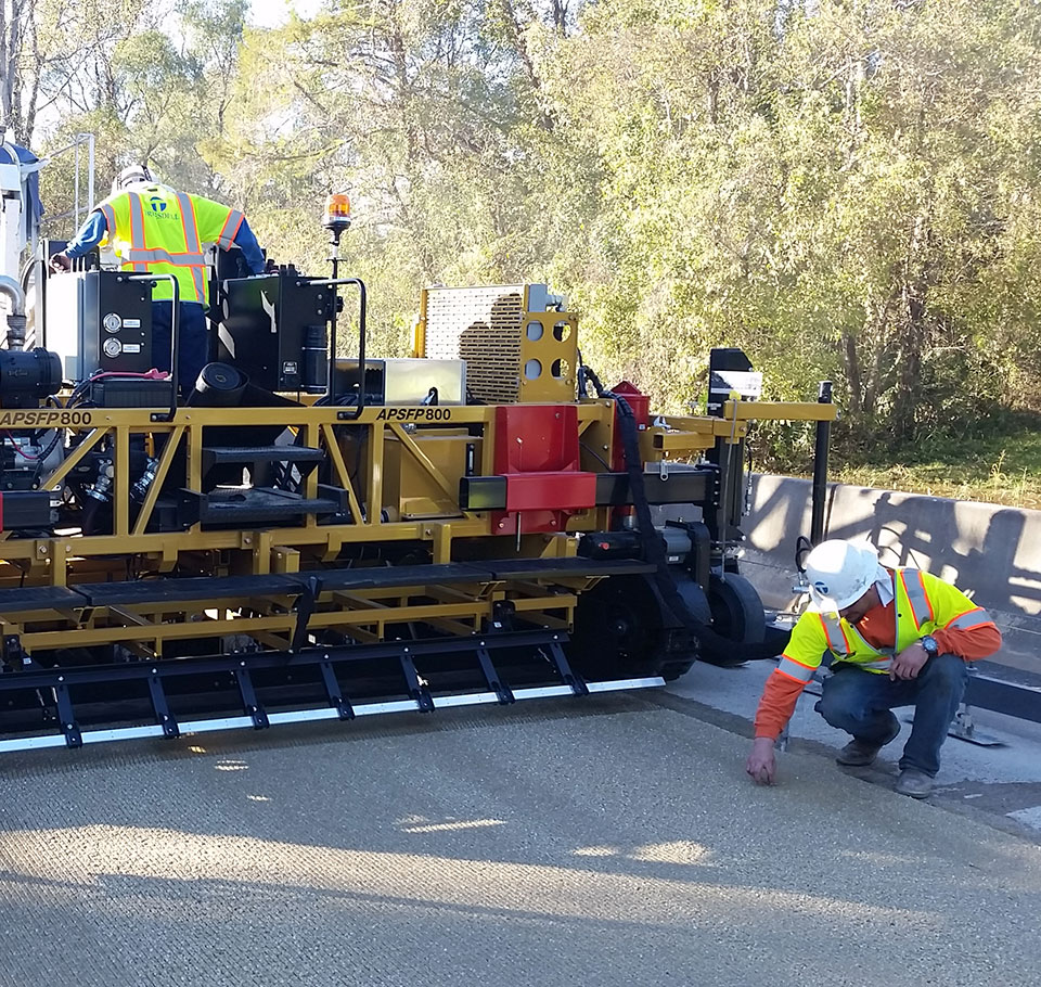 preparing highway repair